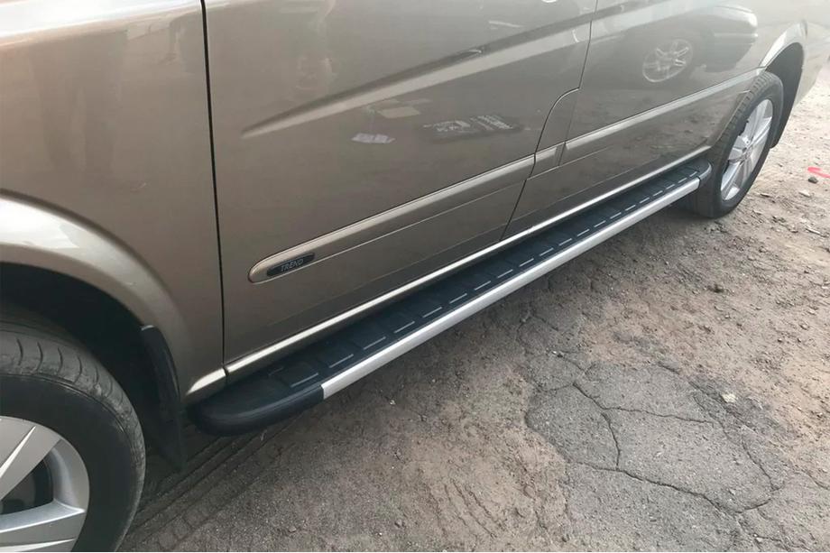 Mercedes Viano 2004–2014 Bočne stopnice Duru (2 kosa, aluminij) Kratka/Srednja medosna razdalja Fotografija 2