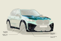 BMW X5 G05 2019–2026 Komplet bodykita za X5M F95 AL-Design Carbon (2023+) fotografija 6