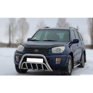 Sprednji zaščitni lok WT002 (nerjaveče jeklo) Toyota Rav 4 2001–2005 fotografija 3