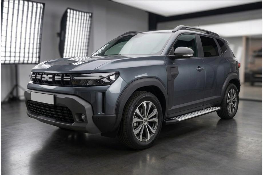 Renault Duster 2024– Stranske stopnice Shining V1 (2 kos, aluminij) Image