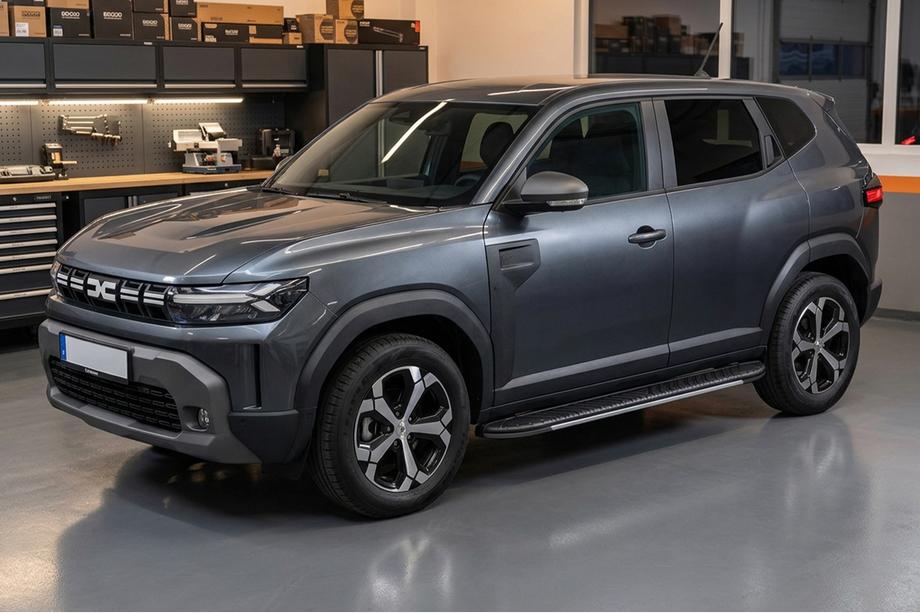 Renault Duster 2024– Bočne stopnice Bosphore Grey (2 kosa, aluminij) Fotografija 1