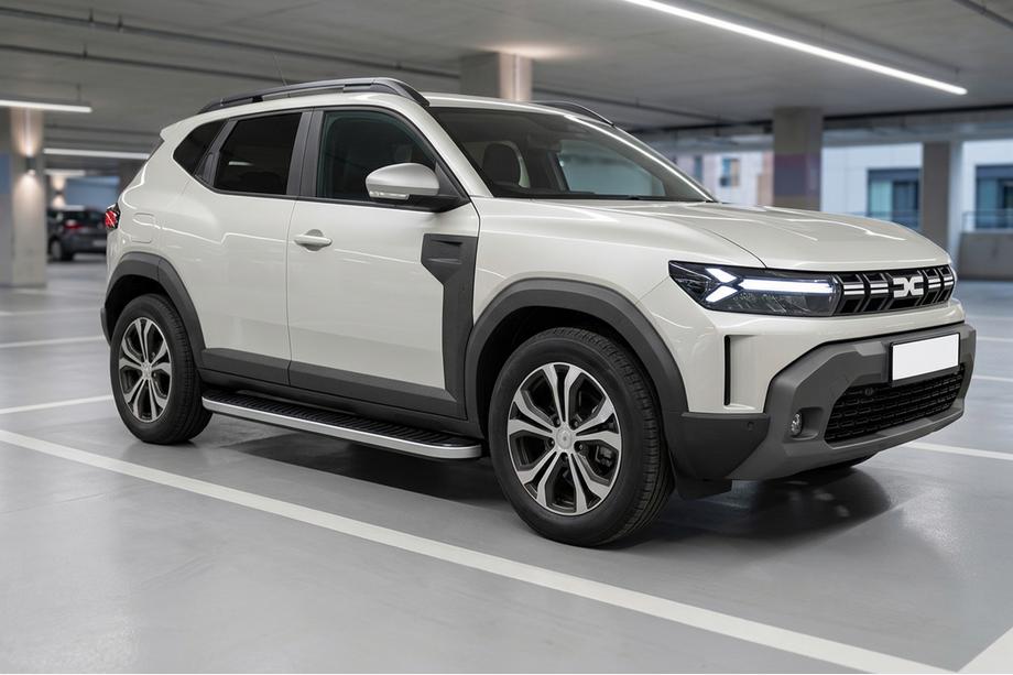 Renault Duster 2024– Stranske stopnice Tayga Grey V1 (2 kos, aluminij) Image