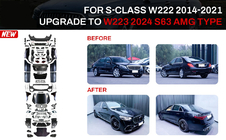 Mercedes S-class W222 2013–2022 Restyling komplet za W223 S63 AMG (z vratnimi kljukami in vložki) fotografija 1