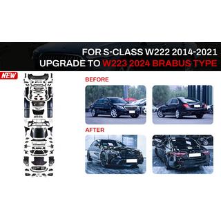 Facelift komplet za W223 BRB (z vratnimi kljukami in vstavki)