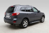 Hyundai Santa Fe 2 2006–2012 Stranske stopnice Sunrise (2 kos, aluminij) fotografija 1