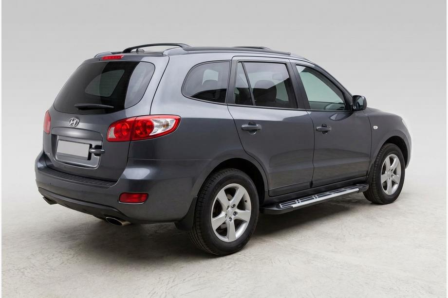 Hyundai Santa Fe 2 2006–2012 Stranske stopnice Sunrise (2 kos, aluminij) Image