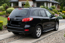Hyundai Santa Fe 2 2006–2012 Stranske stopnice RedLine V1 (2 kos, aluminij) fotografija 1