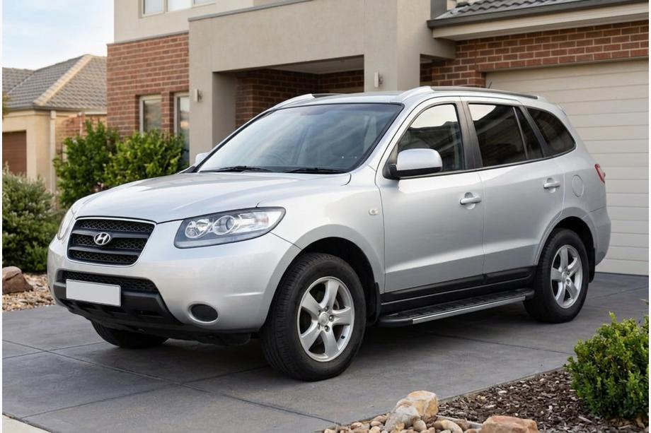 Hyundai Santa Fe 2 2006–2012 Bočne stopnice Duru (2 kosa, aluminij) Image