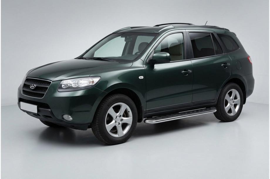 Hyundai Santa Fe 2 2006–2012 Stranski pragovi Maydos V1 (2 kos, aluminij ↗ nerjaveče jeklo) Image