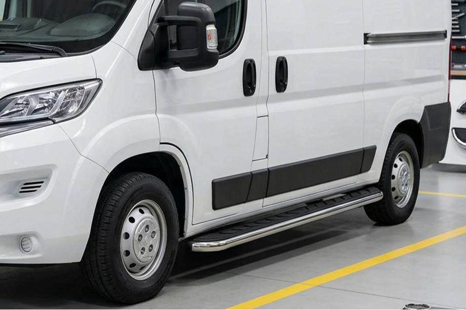 Fiat Ducato 2006–2025 Stranski pragovi Maydos V1 (2 kos, aluminij ↗ nerjaveče jeklo) Image