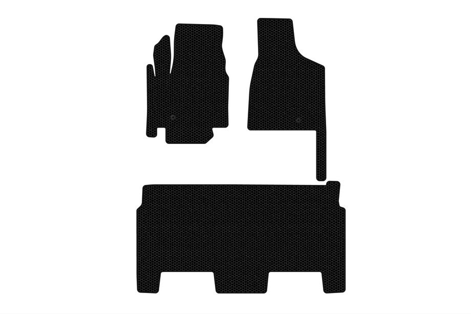 Dodge Grand Caravan V 2008–2020 Gumijasti tepihi za avto Carsuit (2008-2020, 2 vrsti, 8-sedežni/oprema SXT, črni) Image