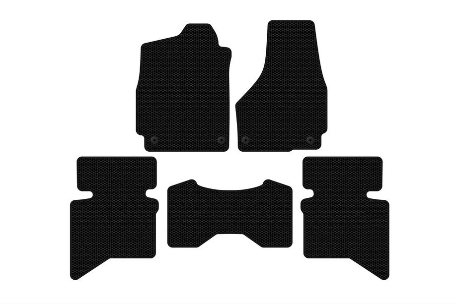 Dodge RAM (DS/DJ/D2) 2009–2024 Gumijaste preproge Carsuit (2009+, 5-sedežna/4-sedežna kabina, črne) Image