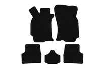 Fiat Albea 2002–2012 Gumijasti avto tepihi Carsuit (SD, črni) fotografija 1
