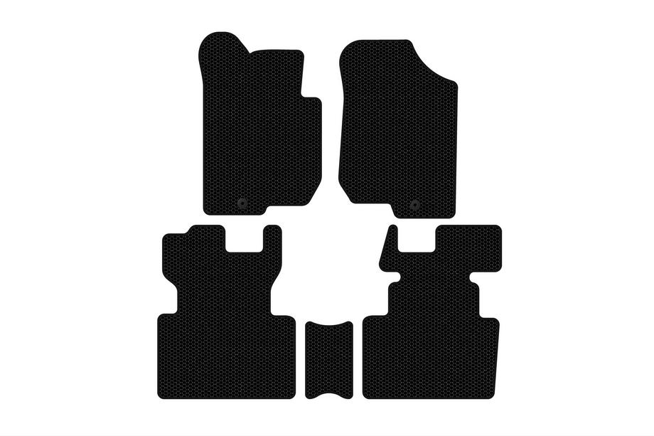 Kia Carens 1999–2012 Gumijasti tepihi Carsuit (2006-2012, 2 vrsti, 7-sedežni, črni) Image