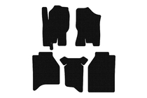 Nissan Navara 2006–2015 Gumijaste preproge Carsuit (brez škatel, črne) fotografija 1