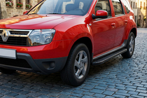 Dacia Duster 2008–2018 Bočne stopnice Bosphorus Black (2 kos, aluminij) fotografija 1