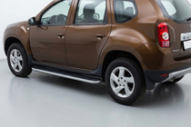 Dacia Duster 2008–2018 Bočne stopnice Tayga (2 kos, aluminij) fotografija 1