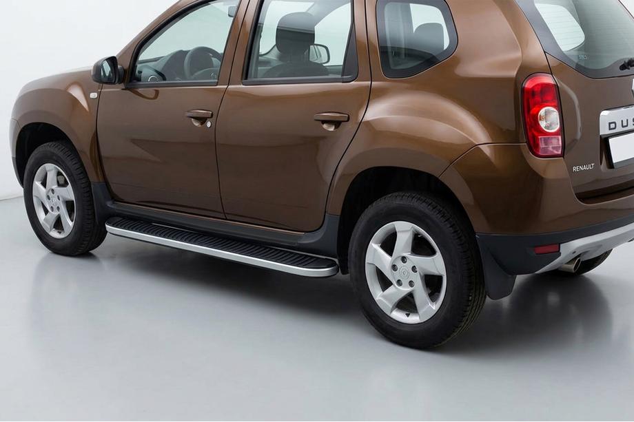 Dacia Duster 2008–2018 Bočne stopnice Tayga (2 kos, aluminij) Image