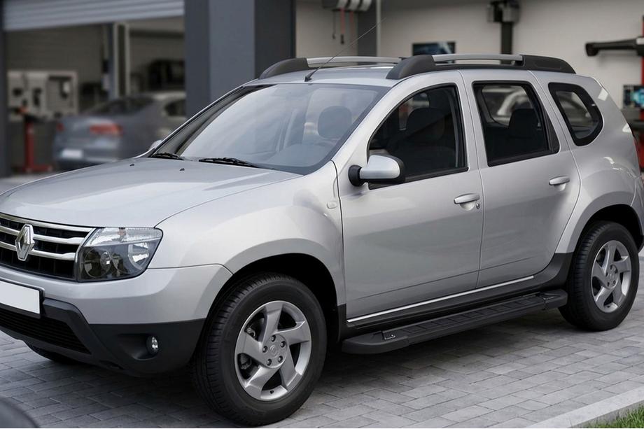 Dacia Duster 2008–2018 Stranske stopnice RedLine Black (2 kosa, aluminij) Image