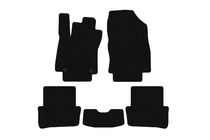 Renault Clio IV 2012–2019 Gumijaste preproge Carsuit (2012-2016, HB, 5-vratni, črne) fotografija 1