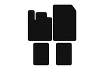 Renault Twingo 2007–2014 Gumijasti tepihi Carsuit (Črni) fotografija 1