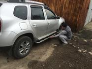 Renault Duster 2008–2017 Stranski pragovi Vison (2 kos, aluminij / nerjaveče jeklo) fotografija 7