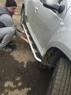 Renault Duster 2008–2017 Stranski pragovi Vison (2 kos, aluminij / nerjaveče jeklo) fotografija 10