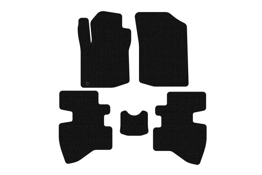 Toyota Aygo 2007–2014 Gumijaste talne preproge za avto Carsuit (2007-2009, hatchback, 3-vratni, črne) Fotografija 1