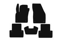 Volvo V50 2004–2012 Gumijasti tepihi Carsuit (2007-2012, SW, črni) fotografija 1