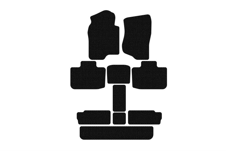 Cadillac Escalade 2007–2014 Gumijaste preproge za kabino Carsuit (3 vrste, črne) Image