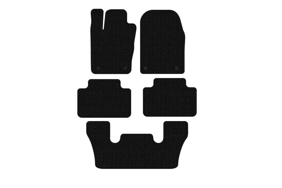 Dodge Durango 2010– Gumijaste preproge za kabino Carsuit (3 vrste, črne) Image