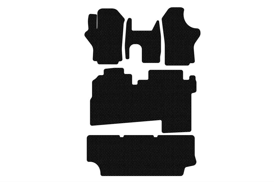 Hyundai H200, H1, Starex 1998–2007 Gumijaste preproge za kabino Carsuit (2004-2007, 3 vrste, 8-sedežni, črne) Image