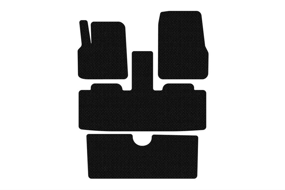 Renault Espace 2002–2014 Gumijaste preproge Carsuit (3 vrste, 7-sedežni, črne) Image