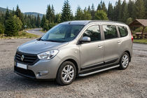 Renault Lodgy 2013–2022 Stranske stopnice Tayga Grey (2 kos, aluminij) fotografija 1