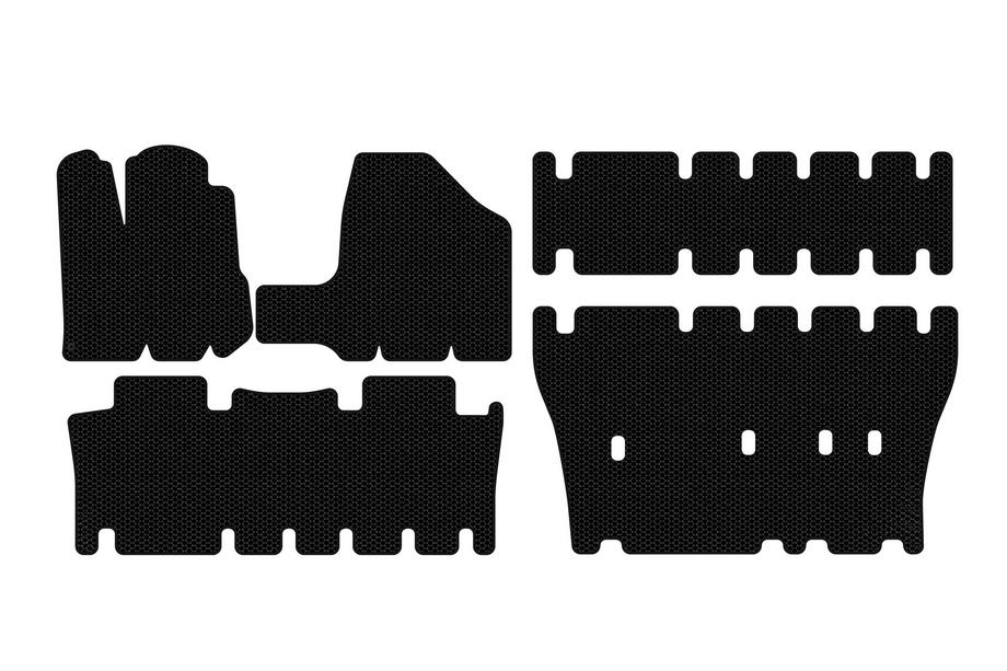 Toyota Sienna 2003–2009 Gumijaste preproge za kabino Carsuit (3 vrste, črne) Image