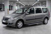 Dacia Logan MCV 2004–2014 Stranske stopnice RedLine V1 (2 kos, aluminij) fotografija 3