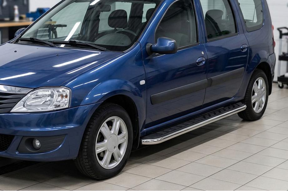 Dacia Logan MCV 2004–2014 Stranski pragovi Maydos V1 (2 kos, aluminij ↗ nerjaveče jeklo) Image