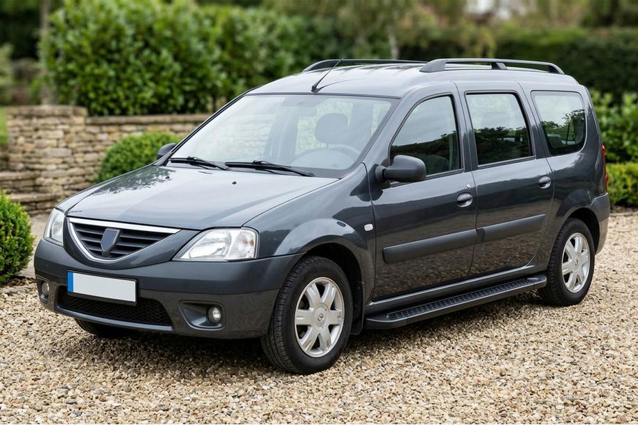 Renault Logan MCV 2005–2013 Bočne stopnice Allmond Black (2 kos, aluminij) Image
