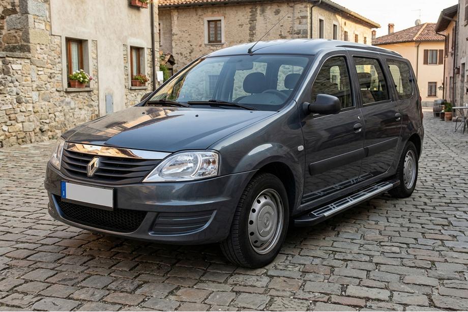 Renault Logan MCV 2005–2013 Bočni pragovi Sunrise (2 kos, aluminij) Image