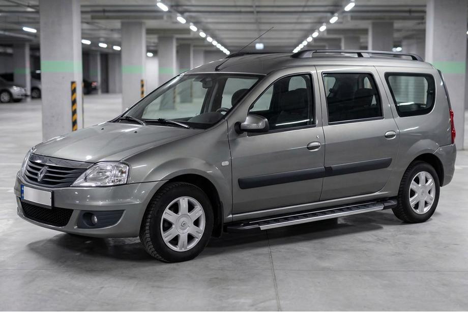 Renault Logan MCV 2005–2013 Bočne stopnice RedLine V1 (2 kosa, aluminij) Image