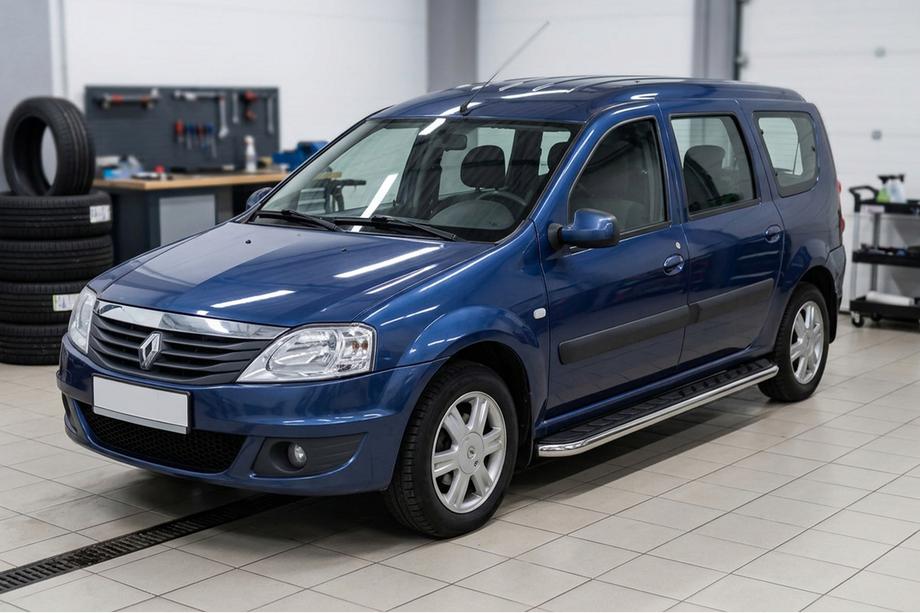 Renault Logan MCV 2005–2013 Stranske stopnice Maydos V1 (2 kosa, aluminij / nerjavno jeklo) Image