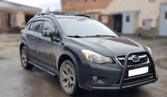 Subaru XV 2011–2017 Prednji zaščitni lok (kenguru) F1-71 Black (nerjavno jeklo) fotografija 3