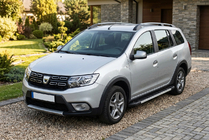 Renault Logan MCV 2013–2022 Bočne stopnice RedLine V1 (2 kosa, aluminij) fotografija 1