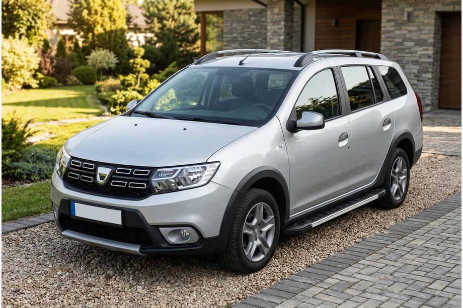 Renault Logan MCV 2013–2022 Bočne stopnice RedLine V1 (2 kosa, aluminij) Image