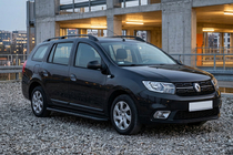 Renault Logan MCV 2013–2022 Stranske stopnice Bosphorus Black (2 kosa, aluminij) fotografija 1