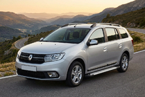 Renault Logan MCV 2013–2022 Stranske stopnice Allmond Grey (2 kosa, aluminij) fotografija 1