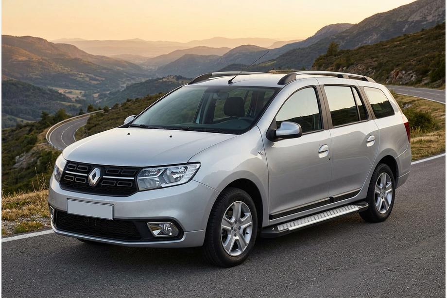 Renault Logan MCV 2013–2022 Stranske stopnice Allmond Grey (2 kosa, aluminij) Image