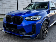 BMW X3 G01 2018– Sprednji lip spojler (za F97 2022-2024, črna visok sijaj) fotografija 1