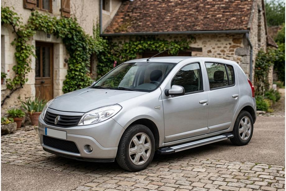 Dacia Sandero 2007–2013 Stranske stopnice Rainbow (2 kos, aluminij) Image