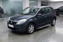 Renault Sandero 2007–2013 Stranske stopnice RedLine V1 (2 kos, aluminij) fotografija 1